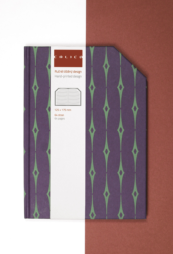 Calico barevný zápisník Emral – linkovaný.